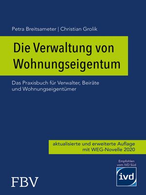 cover image of Die Verwaltung von Wohnungseigentum